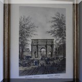 A36. Framed print of Constantine's Arch in Rome. 20” x 16” 